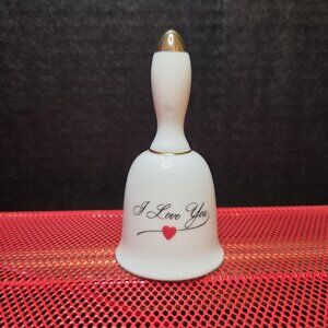 Papel Porcelain "I Love You" Bell ❤️3.5" Tall